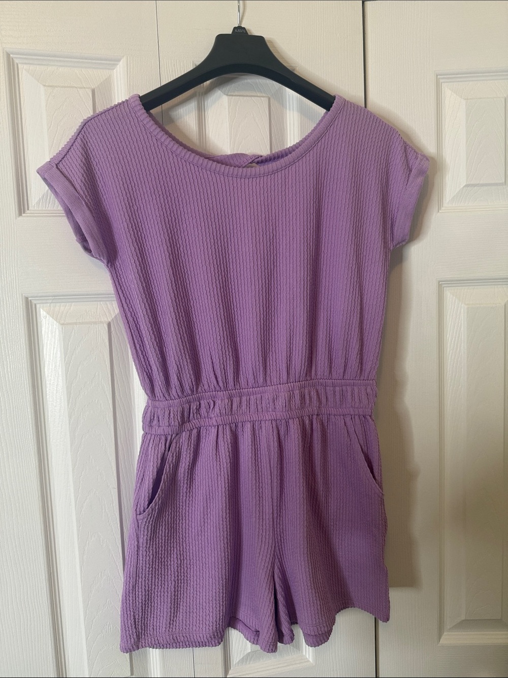 OshKosh B'gosh Lavender Short-Sleeve Romper